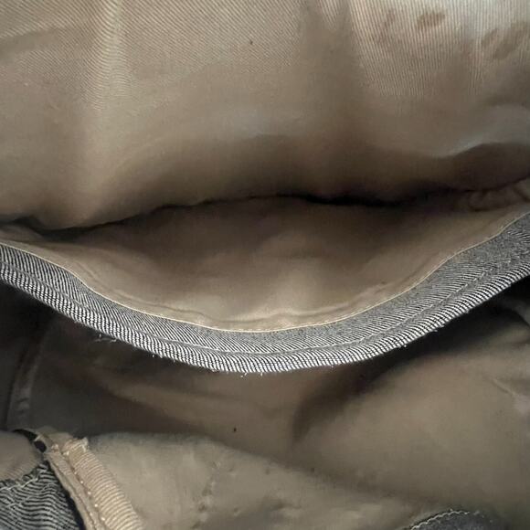 Everlane Backpack Laptop Modern Gray Twill Double Snap Drawstring Pocket - Picture 10 of 11